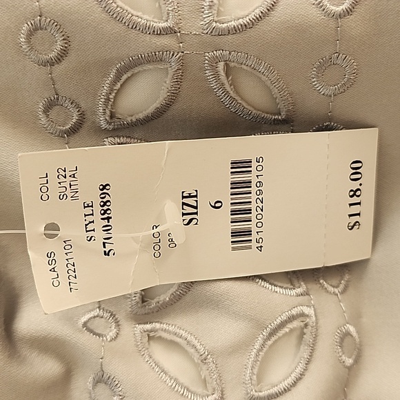 White house black market skirt size 6 NWT White and grey - Picture 3 of 5